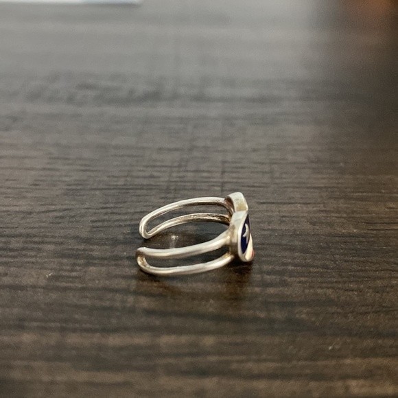 Avon Sterling Silver Heart Flag Toe Ring - Picture 3 of 5